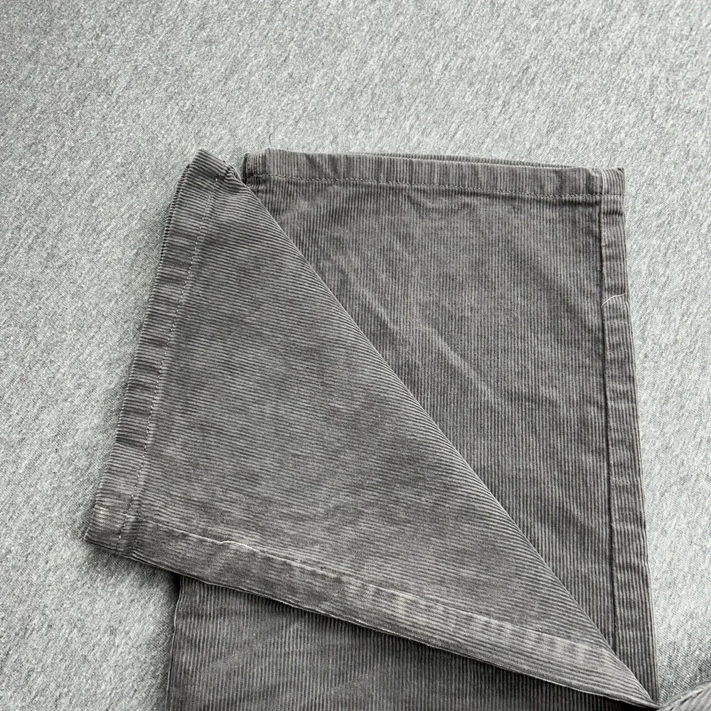 Brooks Brothers Pants Mens 36X30 Gray Corduroy Cotton Flat Front‎